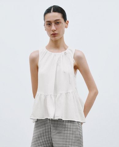  URBAN REVIVO - Áo sát nách nữ dáng xòe 