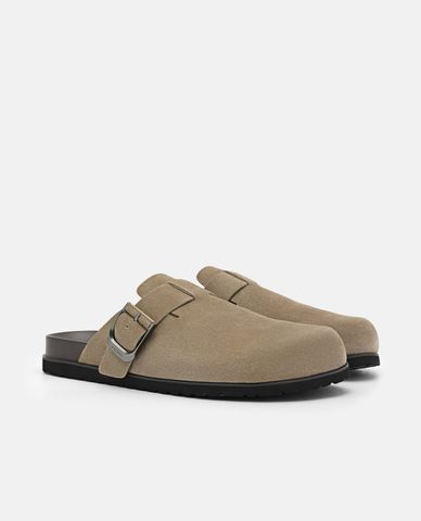  PEDRO - Giày mules nam mũi tròn Helix Suede 