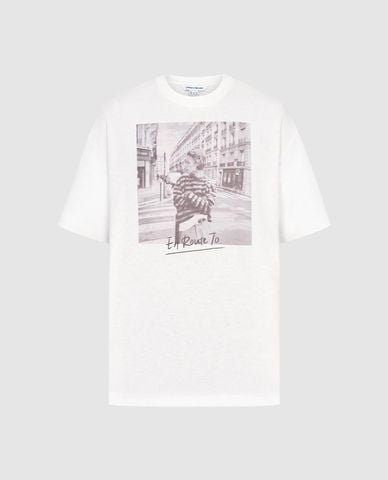  URBAN REVIVO - Áo thun nam cổ tròn tay ngắn Printed 