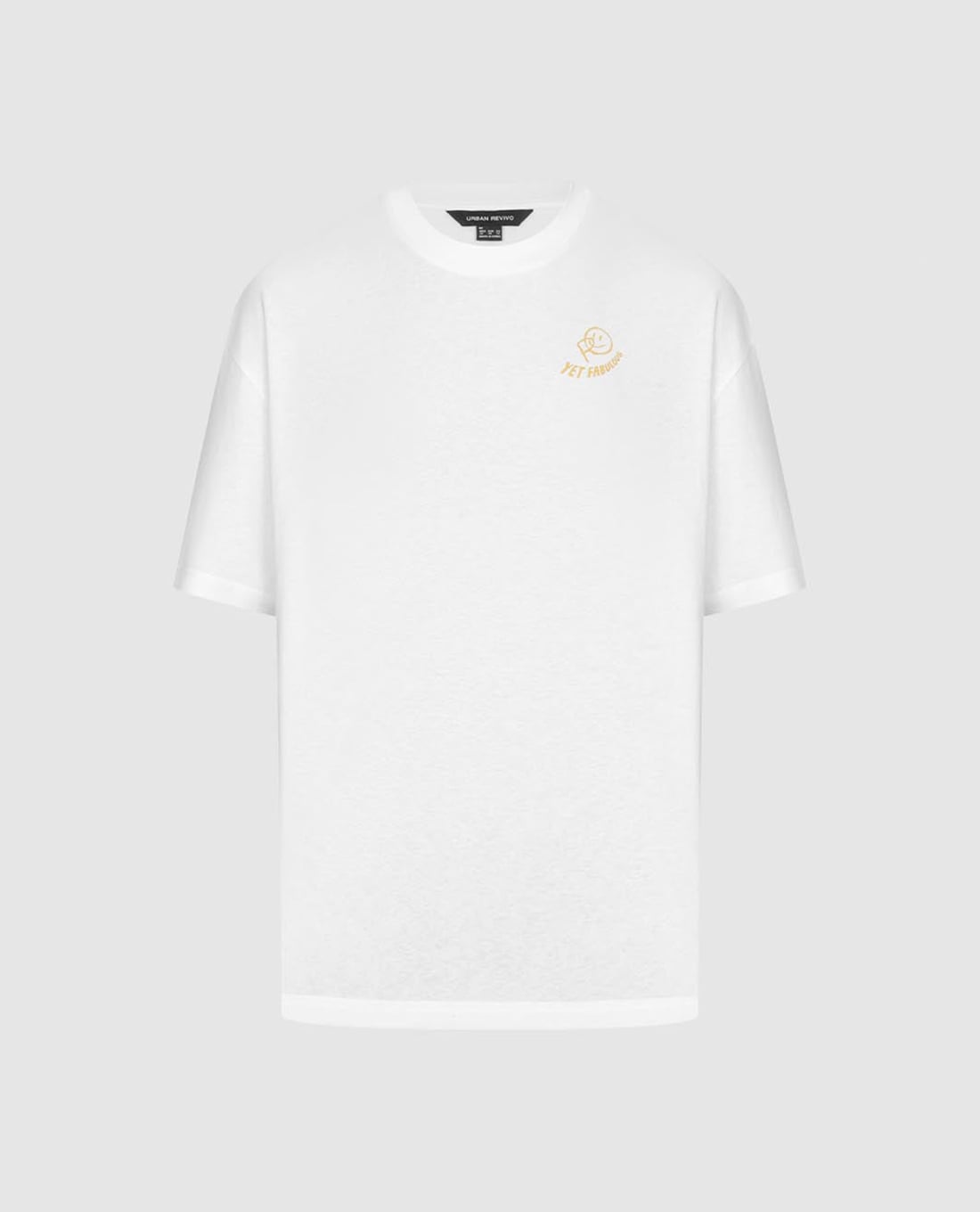 URBAN REVIVO - Áo thun nam cổ tròn tay ngắn in hình