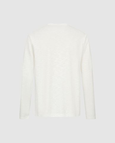  URBAN REVIVO - Áo thun nam cổ henley tay dài phom suông 