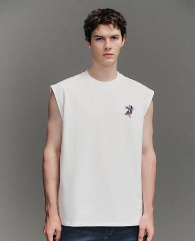  URBAN REVIVO - Áo ba lỗ nam in họa tiết 