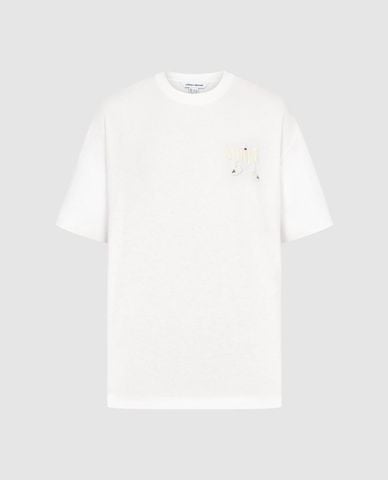  URBAN REVIVO - Áo thun nam cổ tròn tay ngắn trẻ trung 