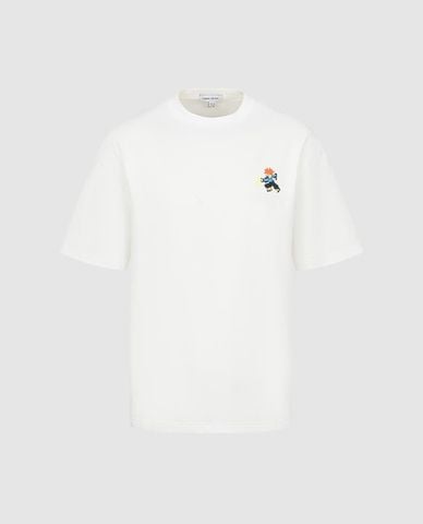  URBAN REVIVO - Áo thun nam cổ tròn tay ngắn in họa tiết 