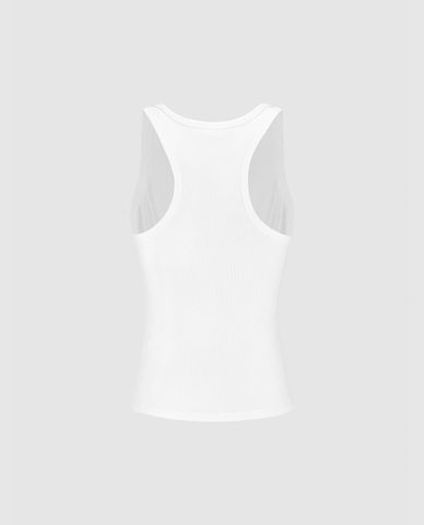  URBAN REVIVO - Áo ba lỗ nữ cổ tròn phom ôm 