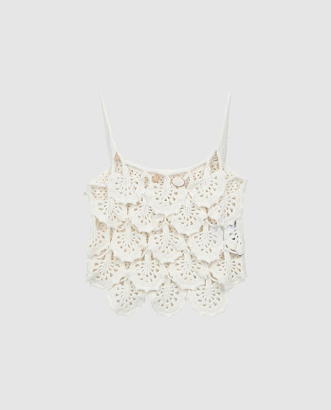 URBAN REVIVO - Áo hai dây nữ phom croptop