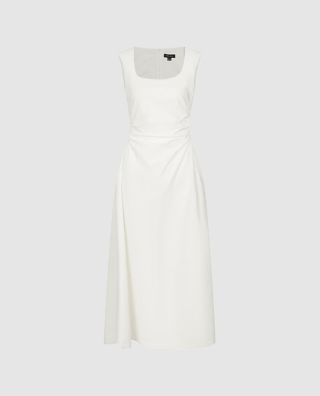 URBAN REVIVO - Đầm sát nách midi cổ vuông dáng xòe