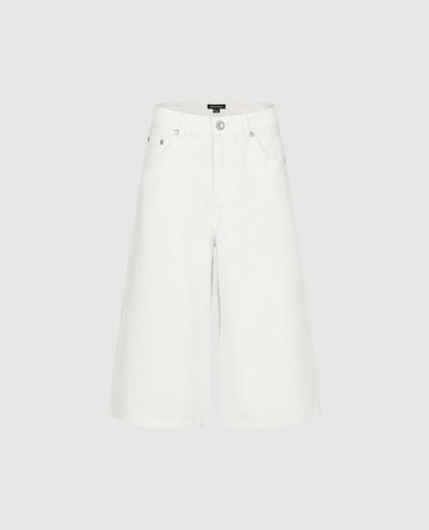  URBAN REVIVO - Quần short jeans nữ ống rộng 