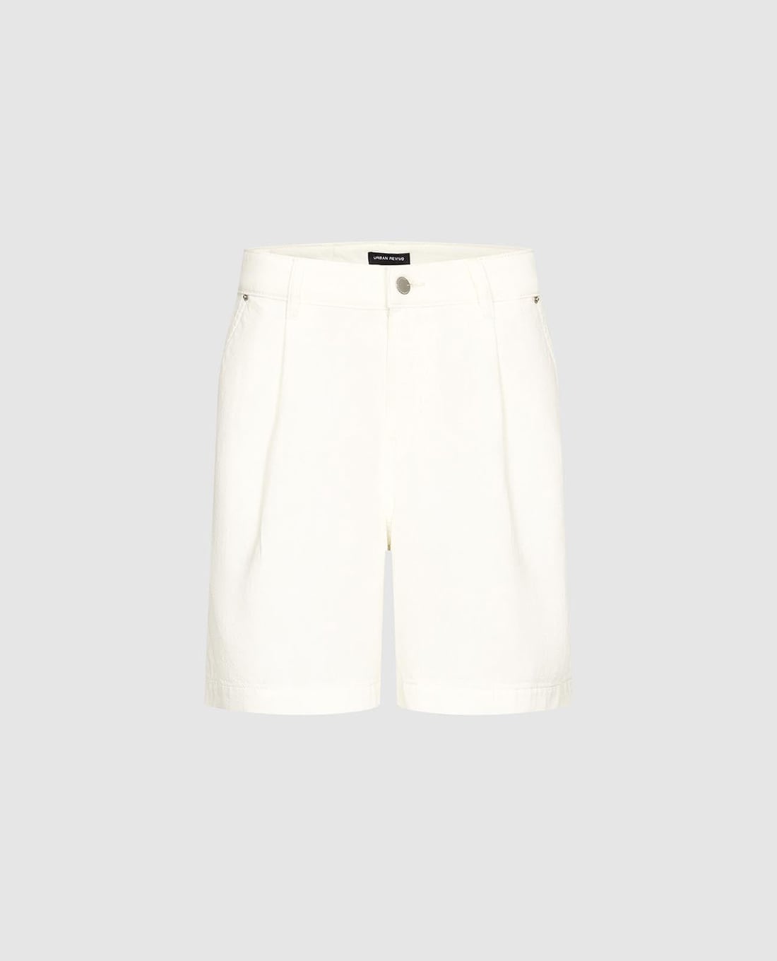 URBAN REVIVO - Quần short jeans nữ ống rộng thanh lịch