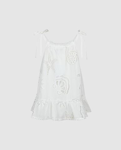  URBAN REVIVO - Áo hai dây nữ dáng suông phối ren 