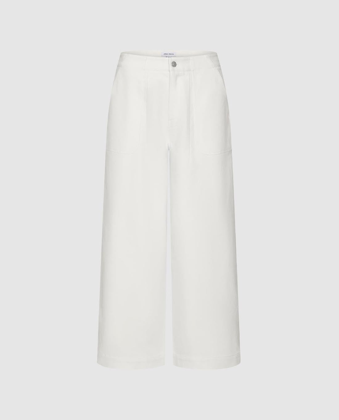 URBAN REVIVO - Quần nữ ống rộng cạp cao thanh lịch