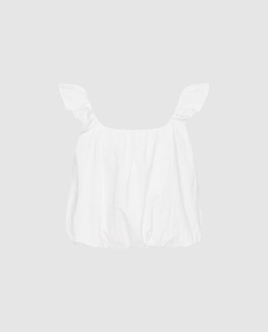  URBAN REVIVO - Áo hai dây nữ bản rộng cổ vuông 