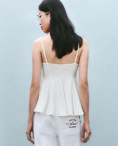  URBAN REVIVO - Áo hai dây nữ dáng xòe nữ tính 