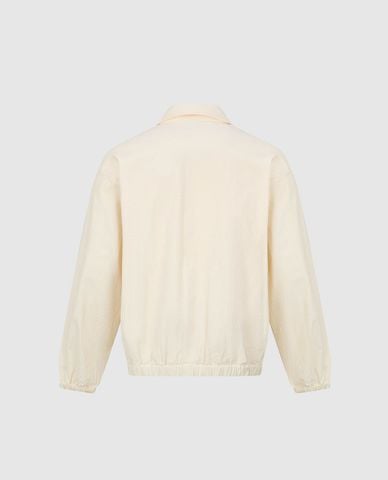 URBAN REVIVO - Áo khoác bomber nam cổ bẻ tay dài khóa kéo 