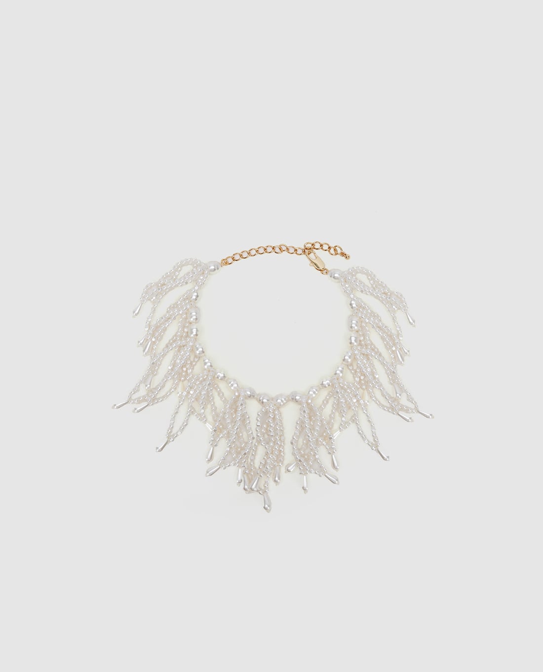 URBAN REVIVO - Vòng cổ nữ ngọc trai tua rua