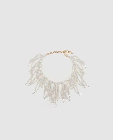  URBAN REVIVO - Vòng cổ nữ ngọc trai tua rua 