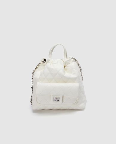  URBAN REVIVO - Balo nữ dây rút phối quai xích 