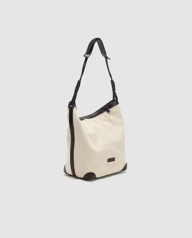  URBAN REVIVO - Túi tote nữ phom chữ nhật dây tết 
