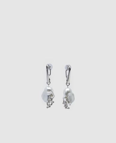  URBAN REVIVO - Khuyên tai nữ dáng thả bất đối xứng 