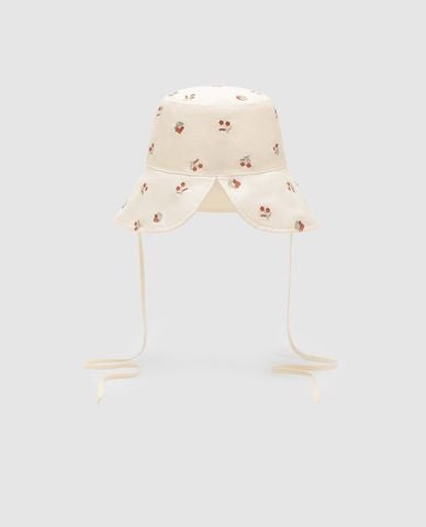  URBAN REVIVO - Nón bucket nữ thêu hoa phối dây 
