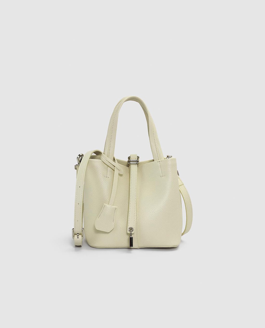 URBAN REVIVO - Túi đeo vai nữ phom chữ nhật khoá dây