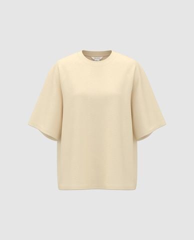  URBAN REVIVO - Áo thun nữ cổ tròn tay lỡ 