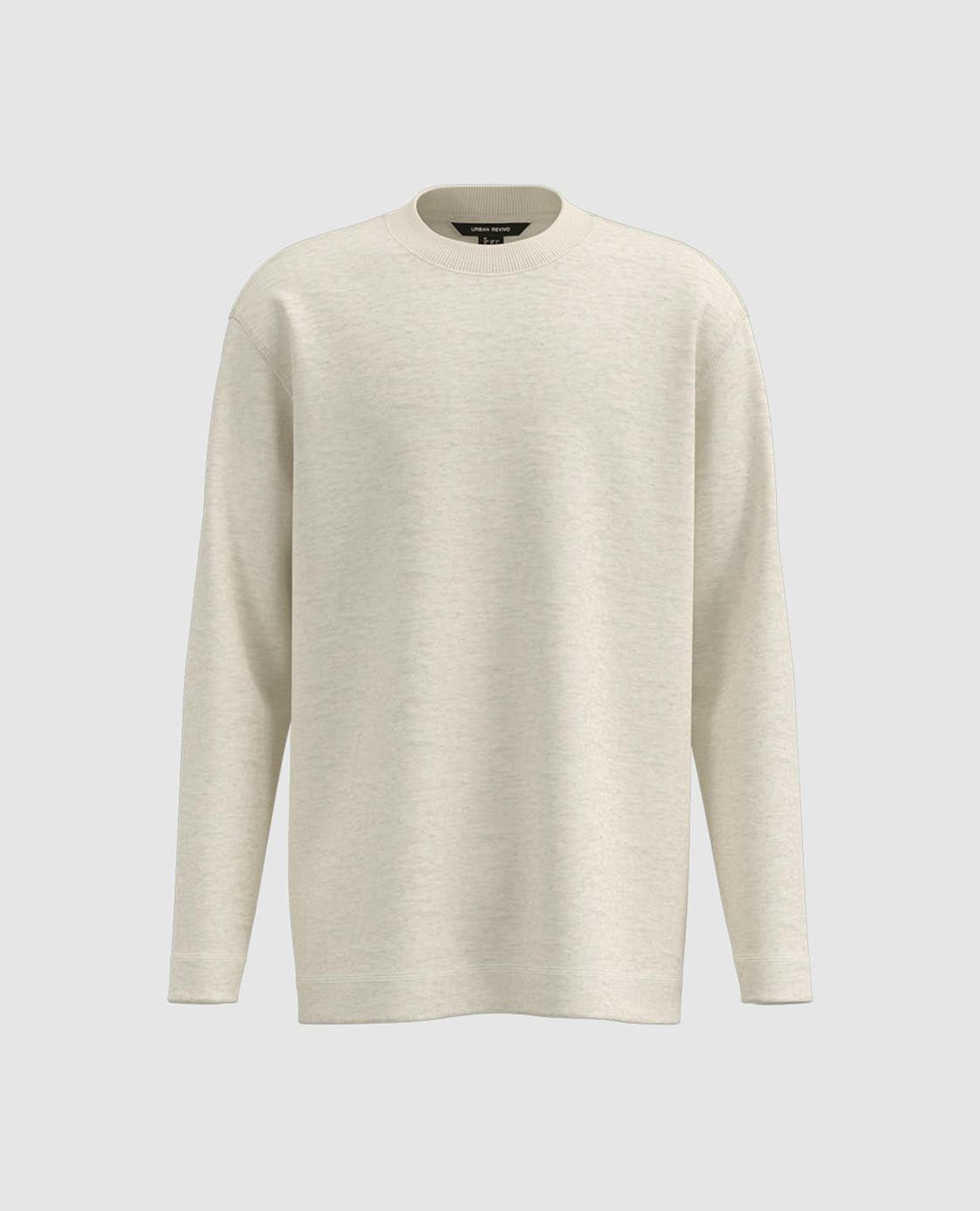 URBAN REVIVO - Áo thun nam cổ tròn tay dài