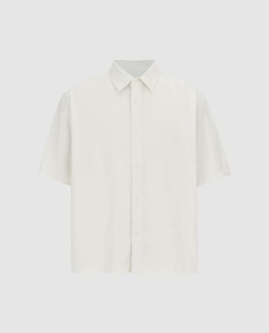  URBAN REVIVO - Áo sơ mi nam cổ bẻ tay ngắn hiện đại 