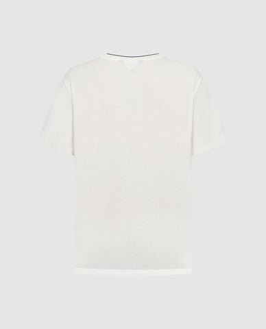  URBAN REVIVO - Áo thun nam cổ tròn tay ngắn phối viền 