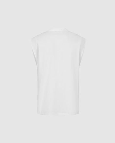  URBAN REVIVO - Áo sát nách nam cổ tròn in chữ 