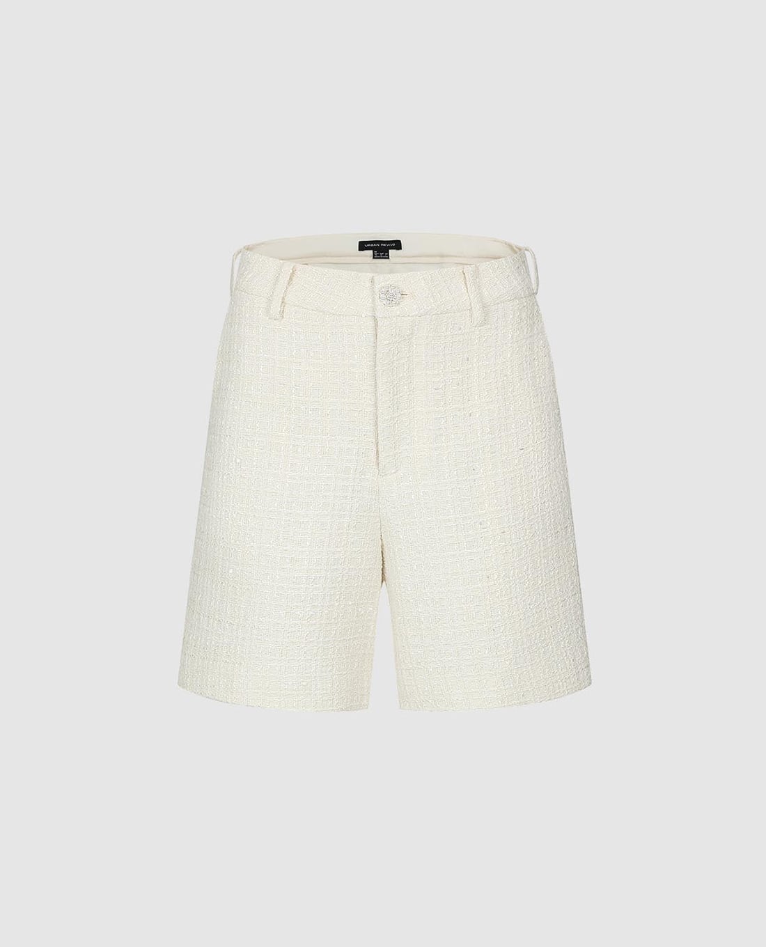 URBAN REVIVO - Quần short nữ ngang gối lưng cao