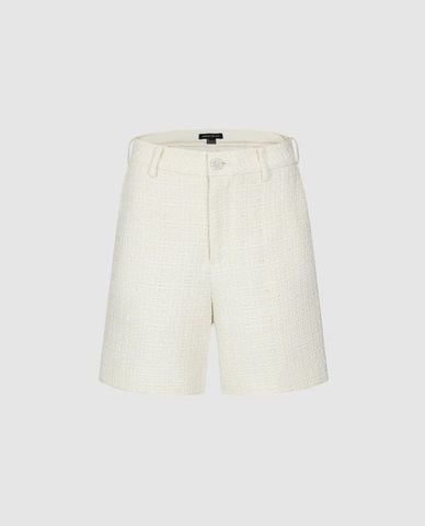  URBAN REVIVO - Quần short nữ ngang gối lưng cao 