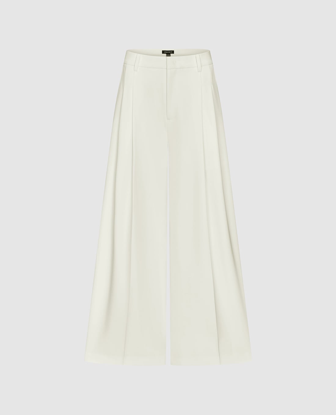 URBAN REVIVO - Quần nữ ống rộng xếp li thanh lịch