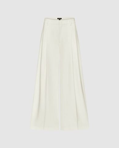  URBAN REVIVO - Quần nữ ống rộng xếp li thanh lịch 