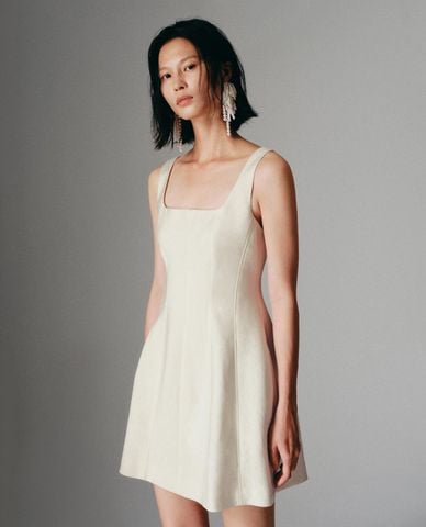  URBAN REVIVO - Đầm hai dây mini cổ vuông 