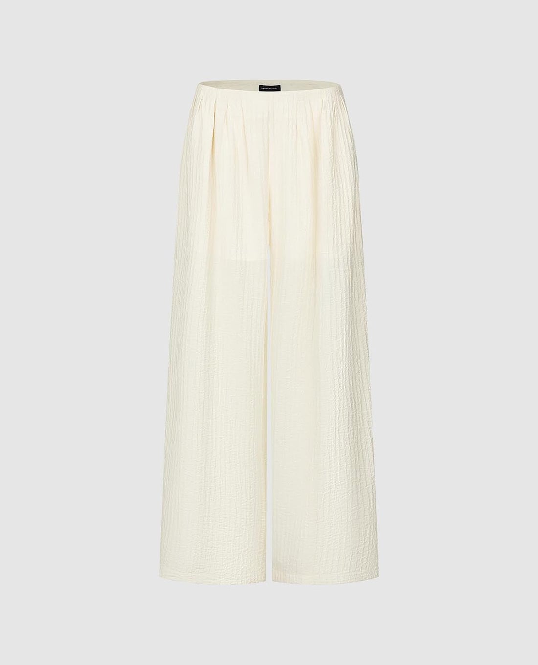 URBAN REVIVO - Quần nữ ống rộng xếp ly