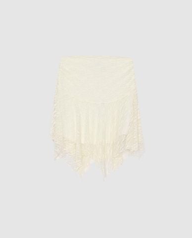  URBAN REVIVO - Chân váy chữ A mini bất đối xứng 
