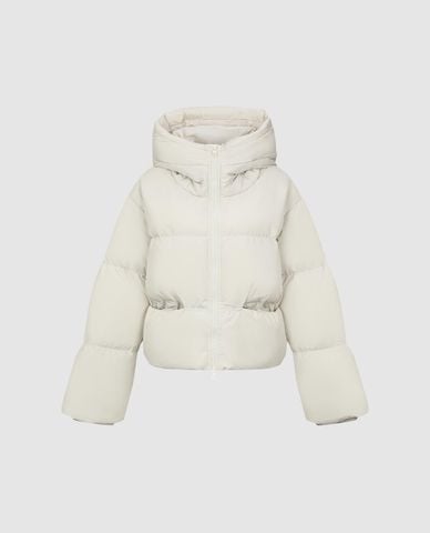  URBAN REVIVO - Áo khoác phao nữ cổ cao dáng ngắn 