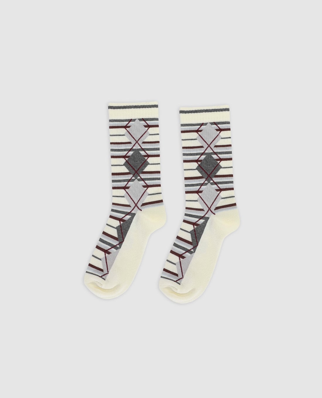 URBAN REVIVO - Vớ unisex cổ cao dệt họa tiết