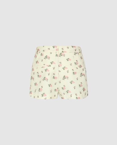  URBAN REVIVO - Quần short ngắn nữ phối hoa nhí Floral 