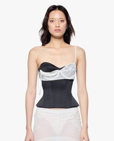  FANCì CLUB - Áo corset nữ hai dây phối bra Uncladding 