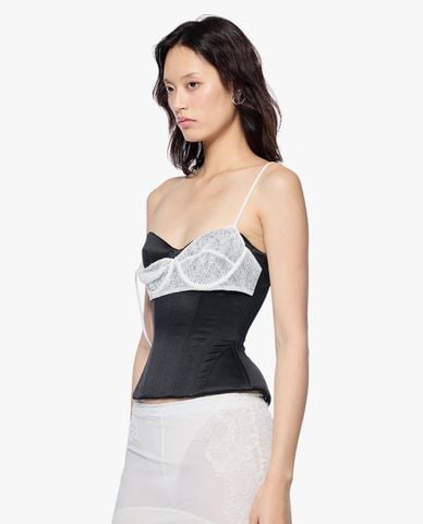  FANCì CLUB - Áo corset nữ hai dây phối bra Uncladding 