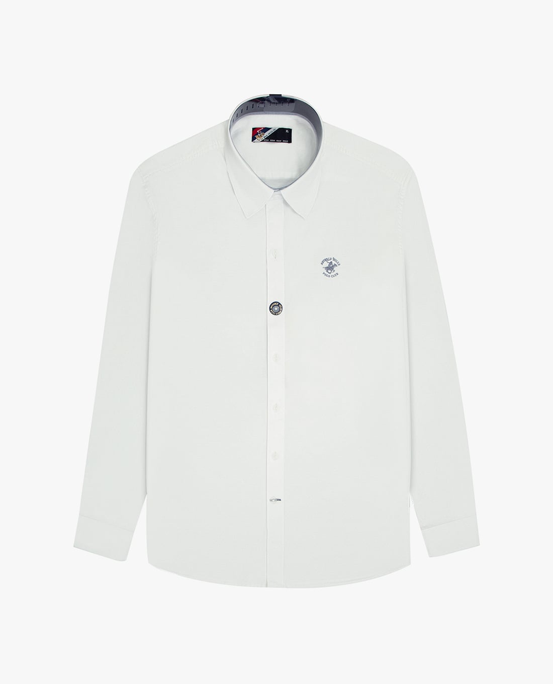 BEVERLY HILLS POLO CLUB - Áo sơ mi nam cổ bẻ tay dài thêu logo