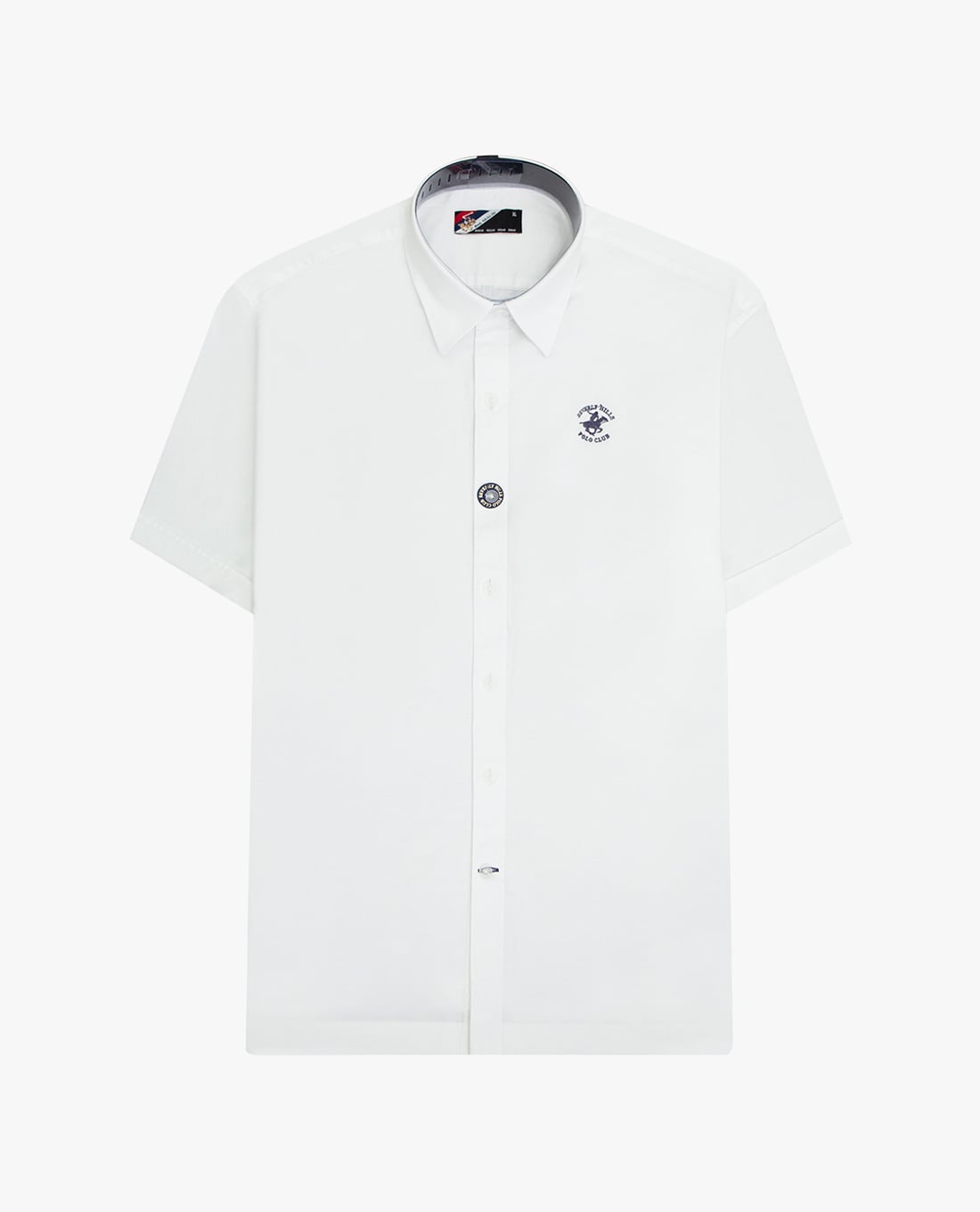 BEVERLY HILLS POLO CLUB - Áo sơ mi nam cổ bẻ tay ngắn thêu logo