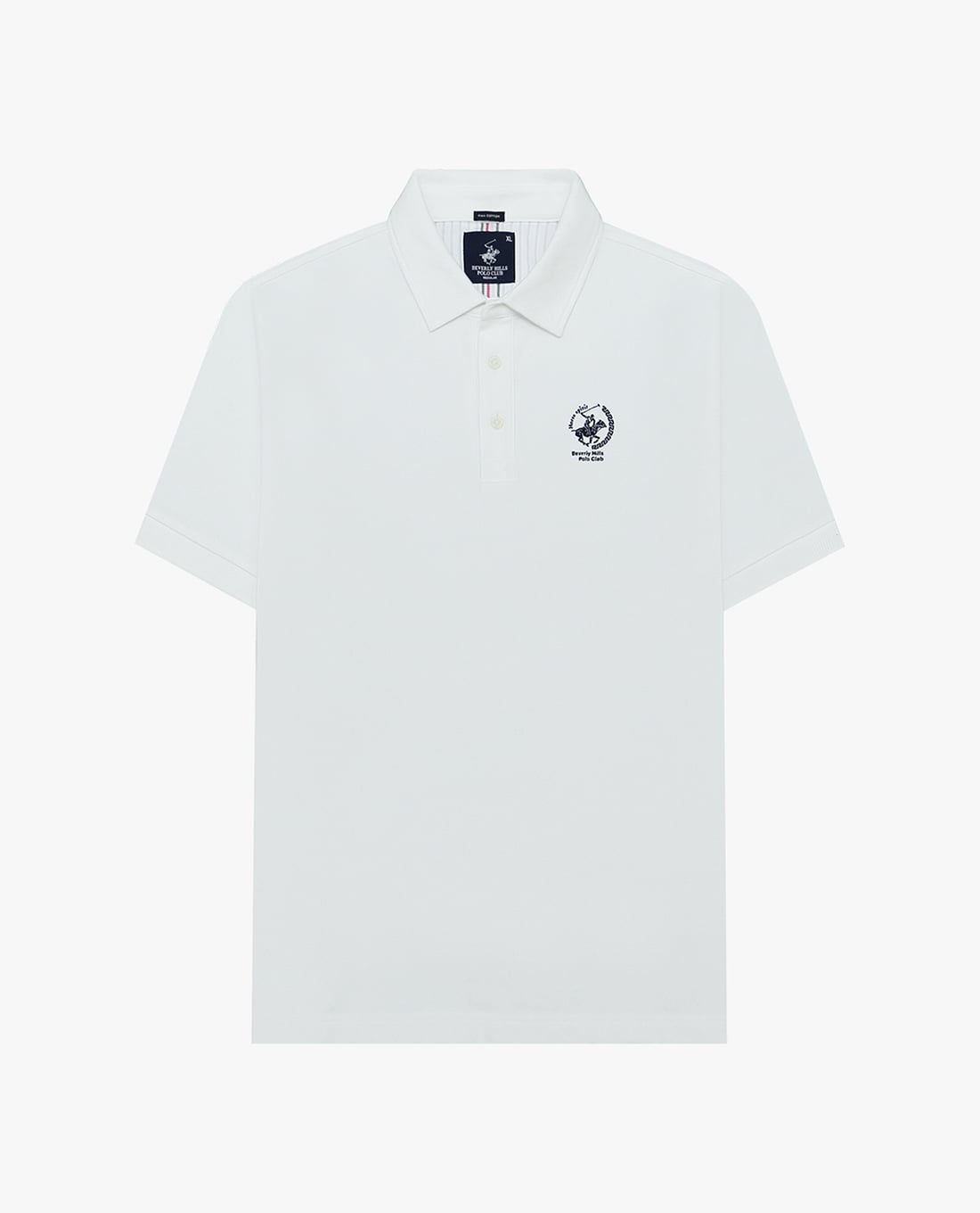 BEVERLY HILLS POLO CLUB - Áo polo nam cổ bẻ tay ngắn thêu logo