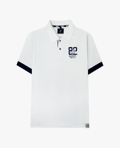  BEVERLY HILLS POLO CLUB - Áo polo nam cổ bẻ tay ngắn thêu logo 