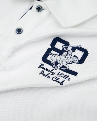  BEVERLY HILLS POLO CLUB - Áo polo nam cổ bẻ tay ngắn thêu logo 