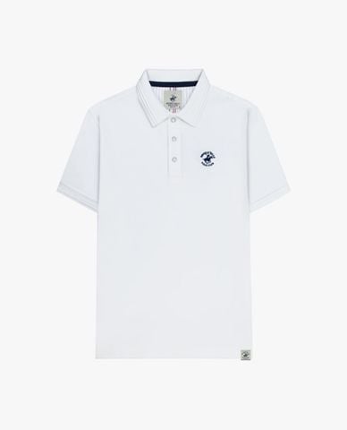  BEVERLY HILLS POLO CLUB - Áo polo nam cổ bẻ tay ngắn thêu logo 