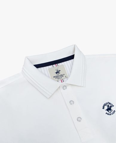  BEVERLY HILLS POLO CLUB - Áo polo nam cổ bẻ tay ngắn thêu logo 