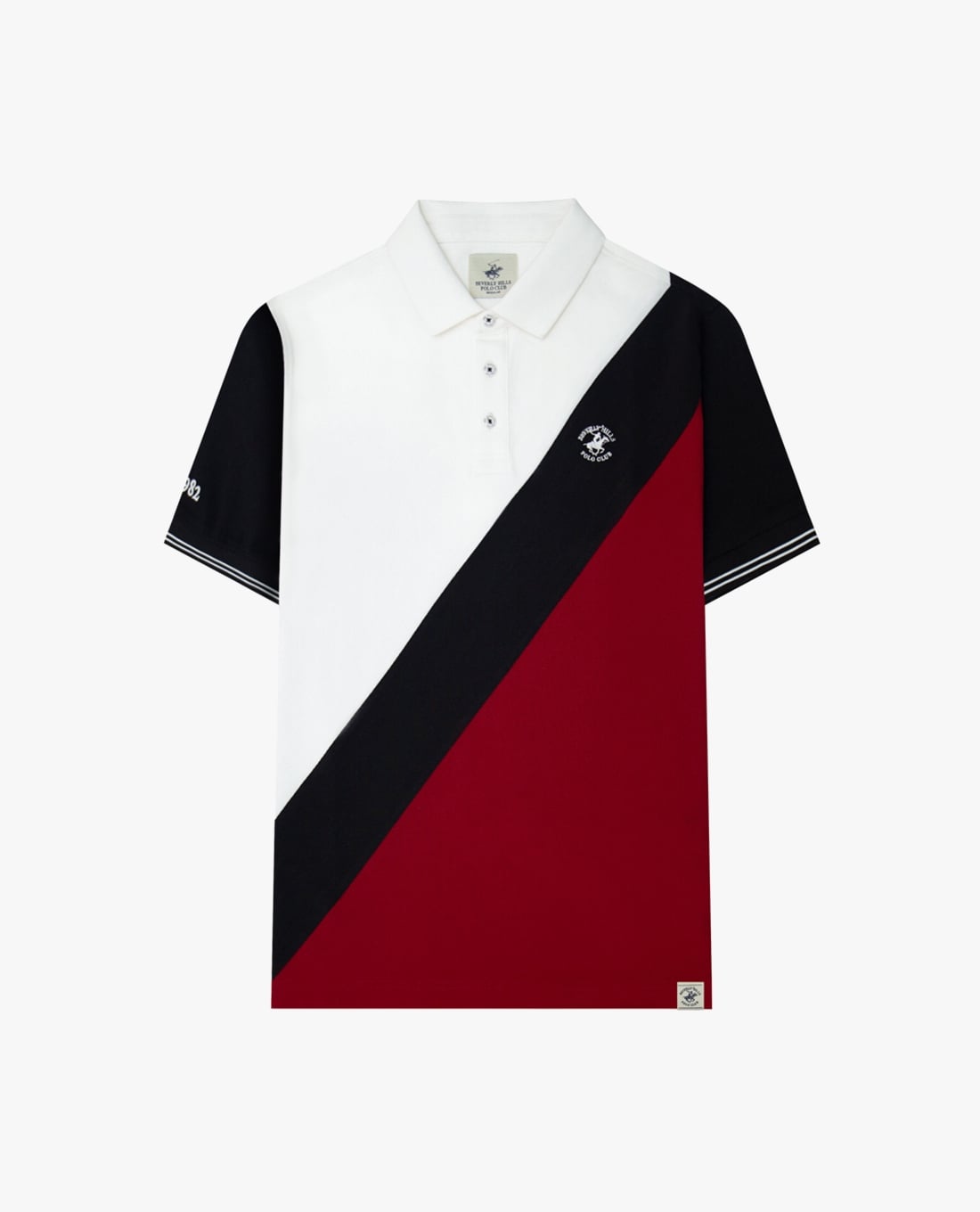 BEVERLY HILLS POLO CLUB - Áo polo nam cổ bẻ tay ngắn phối màu